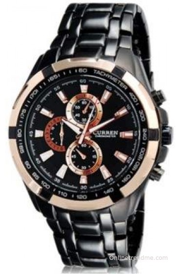 Curren Cur-G-Black Decker Analog Watch - For Men